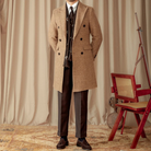 manteau croisé, manteau homme croisé, manteau homme en laine, manteau en laine croisé, manteau en laine, manteau