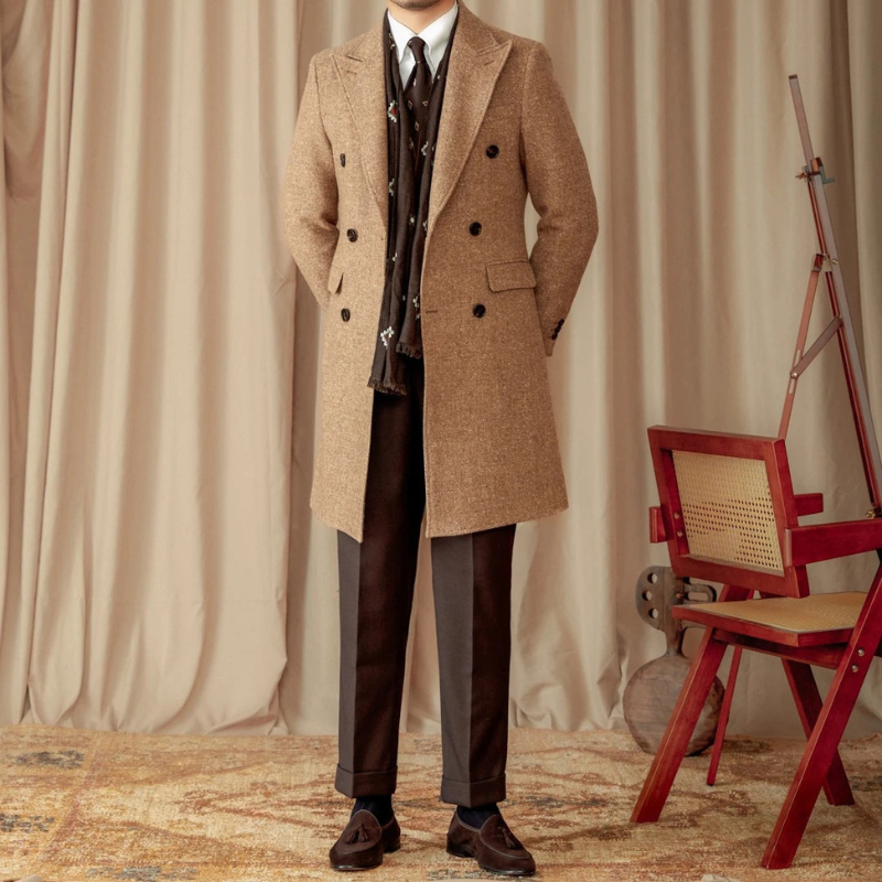 manteau croisé, manteau homme croisé, manteau homme en laine, manteau en laine croisé, manteau en laine, manteau