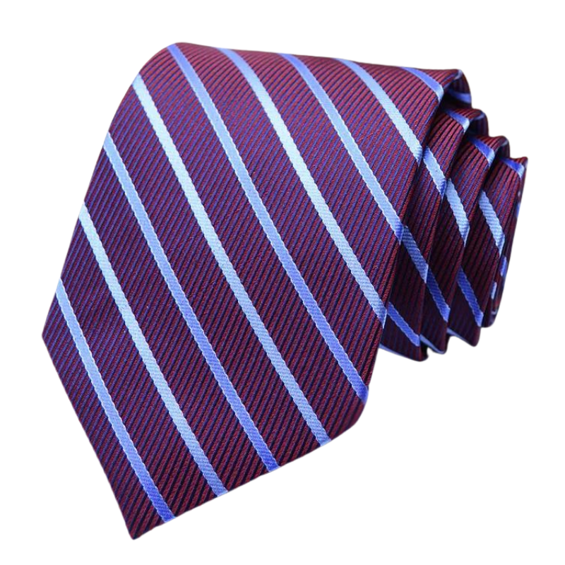 cravate rayée, cravate en polyester, cravate homme élégante, accessoire masculin de qualité, cravate classique