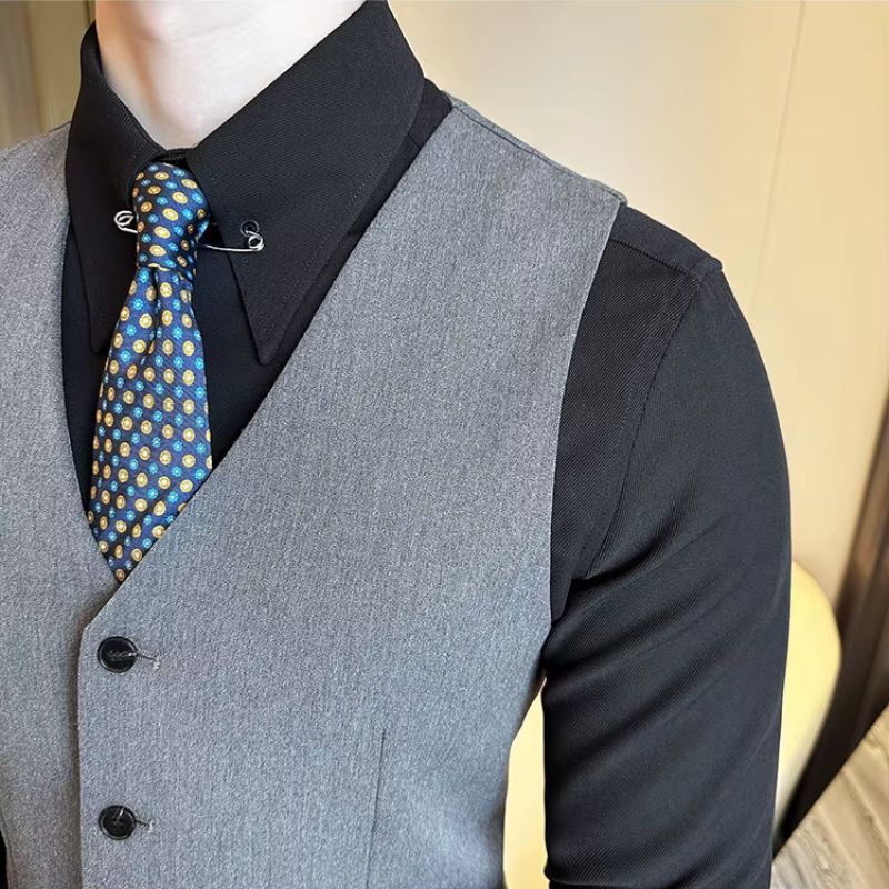 gilet homme uni, gilet homme slim, gilet homme formel, gilet homme élégant, veste sans manches homme