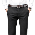pantalon homme rayé, pantalon habillé élégant, pantalon homme style anglais, pantalon de costume rayé, pantalon homme formel