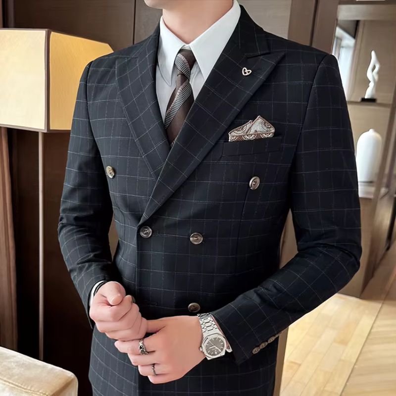 Costume Homme à Carreaux, Costume Homme Slim Fit, Costume Homme Croisé, Costume Homme Complet, Costume Homme, Costume Croisé, Costume 3 Pièces Slim Fit, Costume 3 Pièces Moderne, Costume 3 Pièces Croisé à Carreaux, Costume 3 Pièces Croisé, Costume 3 Pièces Carreaux, costume 3 Pièces
