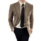 Veste Homme Style Britannique, Veste Croisée Élégante, Veste Homme Hiver Slim Fit, Blazer Homme Luxe, Veste Formelle pour Homme









