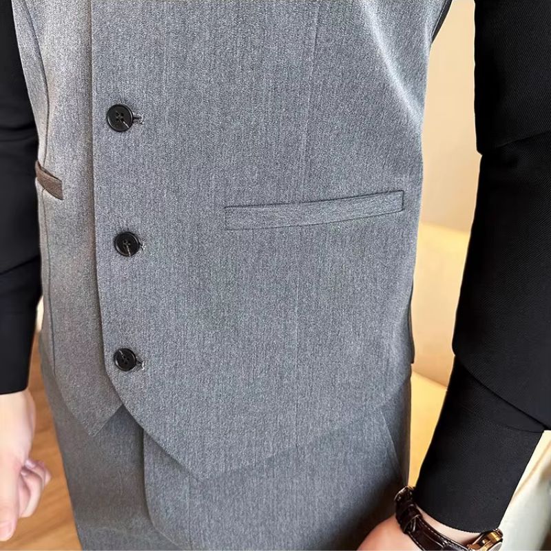 gilet homme uni, gilet homme slim, gilet homme formel, gilet homme élégant, veste sans manches homme