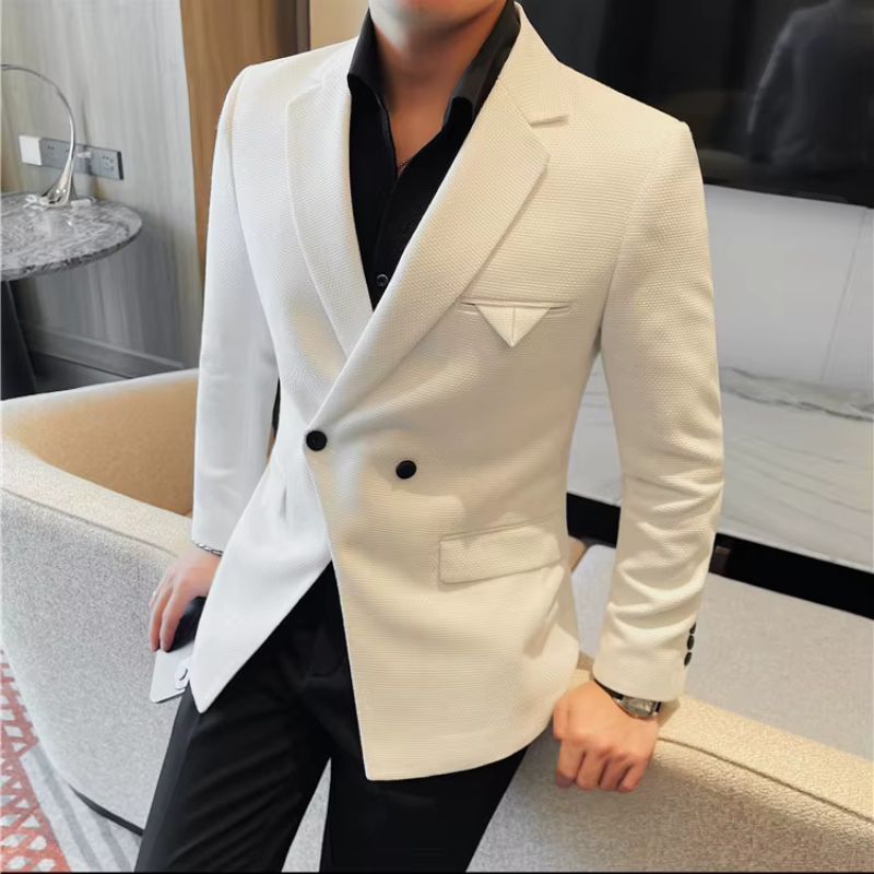 veste homme croisée, veste homme un bouton, veste luxe homme, veste homme hiver, blazer homme élégant
