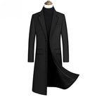 manteau long homme en laine hiver élégant, manteau chaud homme automne hiver stylé, manteau laine homme coupe longue tendance, manteau décontracté chic homme laine, manteau d’hiver homme avec doublure coton







