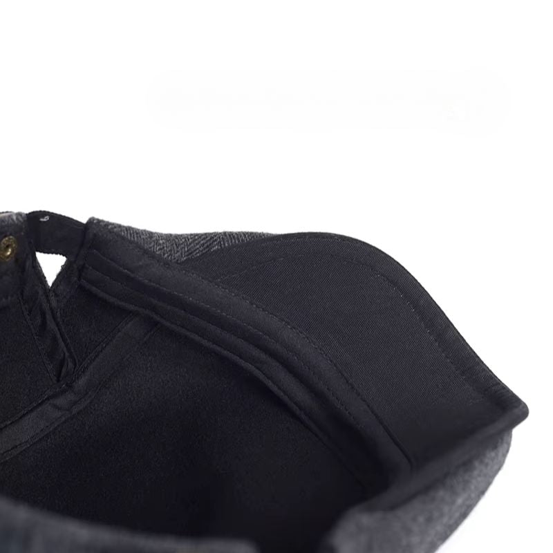 béret homme casual, béret en laine et polyester, accessoire homme élégant, béret hiver homme, béret ajustable