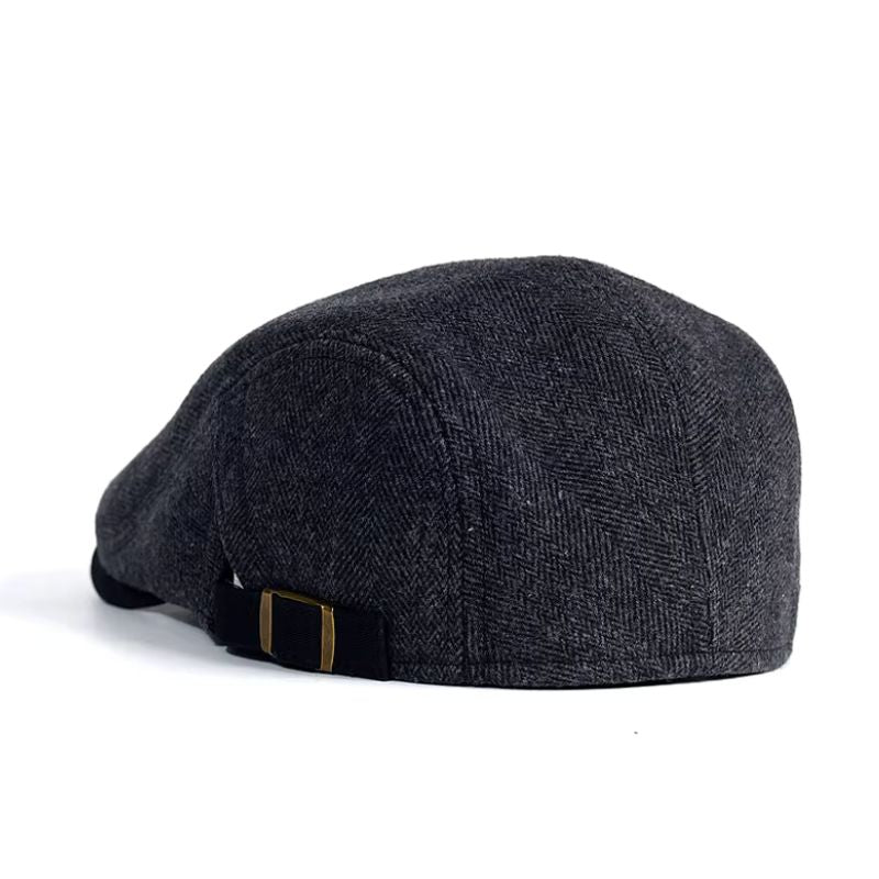 béret homme casual, béret en laine et polyester, accessoire homme élégant, béret hiver homme, béret ajustable
