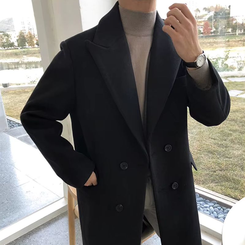 Manteau Homme Croisé, manteau croisé pour homme, manteau, pardessus pour homme, manteau long pour homme

