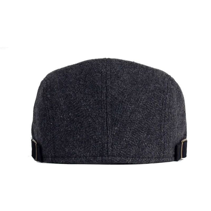béret homme casual, béret en laine et polyester, accessoire homme élégant, béret hiver homme, béret ajustable