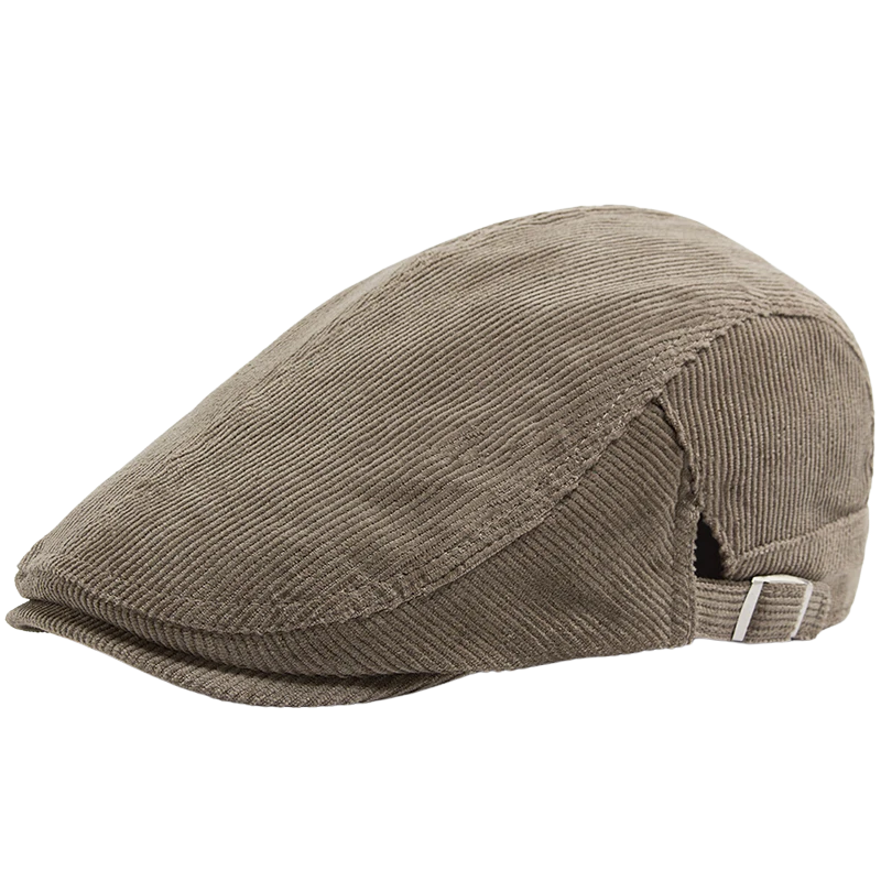 béret homme côtelé, béret en coton et polyester, béret élégant homme, accessoire masculin contemporain, béret ajustable