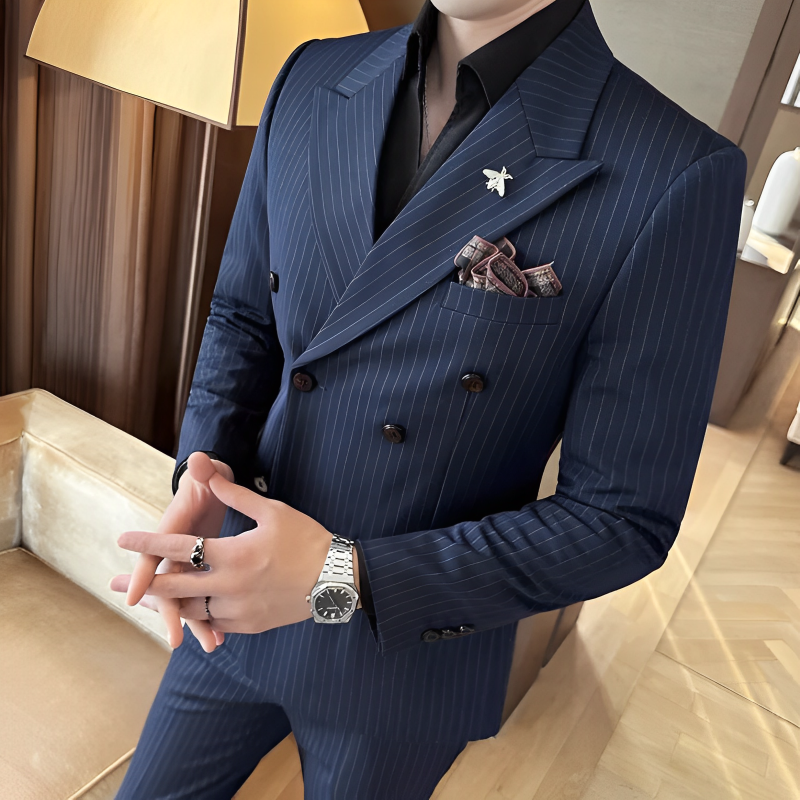 Ensemble 3 Pièces Homme, Costume Slim, Costume Maximus, Costume Homme, Costume 3 Pièces Rayé, Costume 3 Pièces Moderne, Costume 3 Pièces Croisé Rayé, Costume 3 Pièces Croisé, Costume 3 Pièces Coupe Slim, costume 3 Pièces, Costume