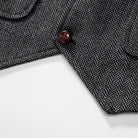 gilet homme revers, gilet homme vintage, gilet homme élégant, veste sans manches homme, gilet homme polyester








