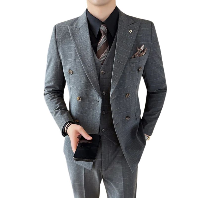 Costume Homme à Carreaux, Costume Homme Slim Fit, Costume Homme Croisé, Costume Homme Complet, Costume Homme, Costume Croisé, Costume 3 Pièces Slim Fit, Costume 3 Pièces Moderne, Costume 3 Pièces Croisé à Carreaux, Costume 3 Pièces Croisé, Costume 3 Pièces Carreaux, costume 3 Pièces