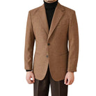 veste en laine, blazer en laine, blazer slim fit homme, blazer de cérémonie en laine, blazer marron homme





