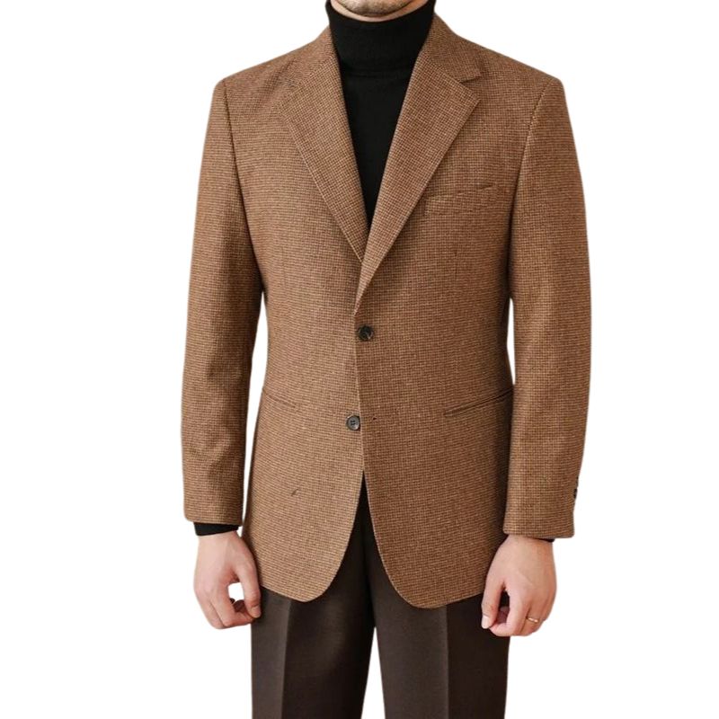 veste en laine, blazer en laine, blazer slim fit homme, blazer de cérémonie en laine, blazer marron homme






