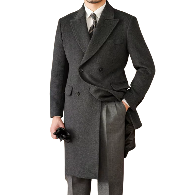 manteau croisé homme, manteau de cérémonie homme, manteau slim homme, manteau élégant hiver