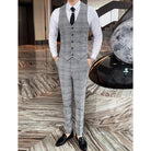 Costume 3 Pièces à Carreaux Slim Fit, Costume 3 Pièces à Carreaux, Costume 3 Pièces Slim Fit, Costume 3 Pièces Moderne, Costume 3 Pièces Complet, Costume 3 Pièces Classique, Costume 3 Pièces