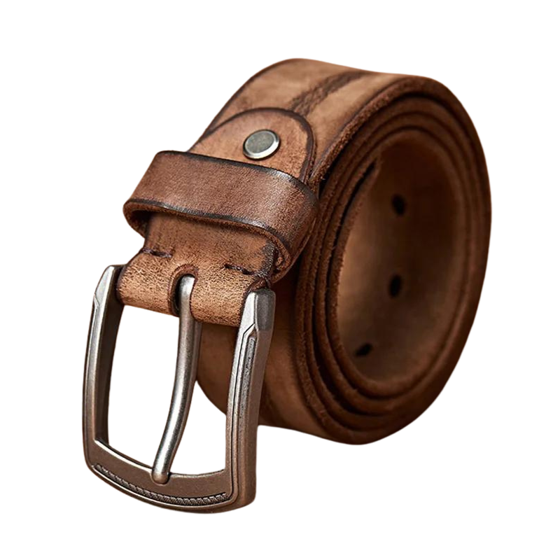 ceinture homme cuir vieilli, ceinture en cuir de vache, accessoire homme vintage, ceinture casual, ceinture en cuir robuste
