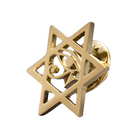 broche homme, broche étoile de david, accessoire costume argenté, broche élégante, bijou homme formel