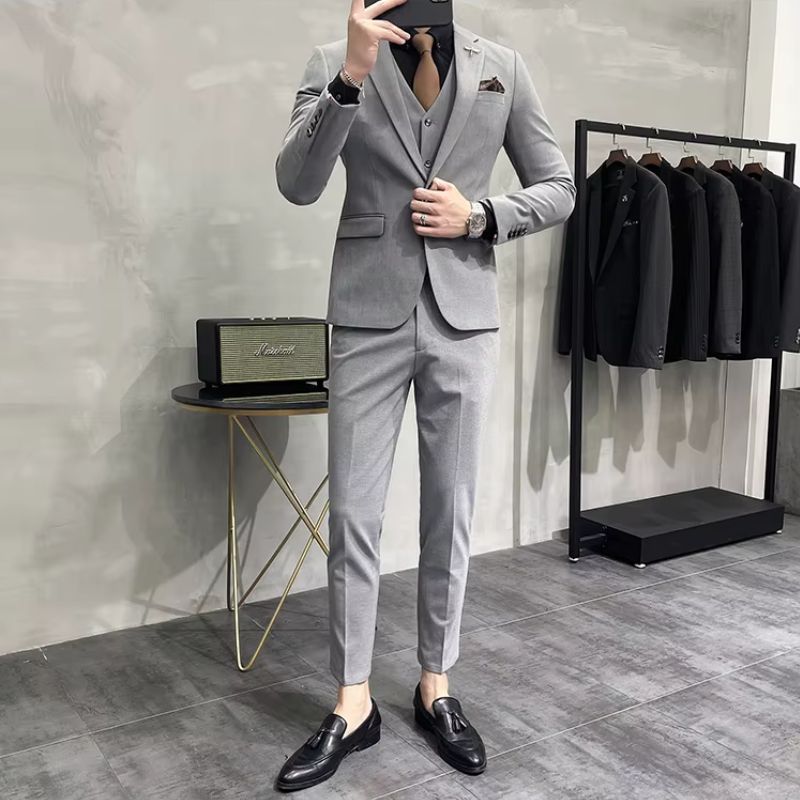 Costume 3 Piecès Homme, costume slim fit, costume formel homme, costume élégant homme

