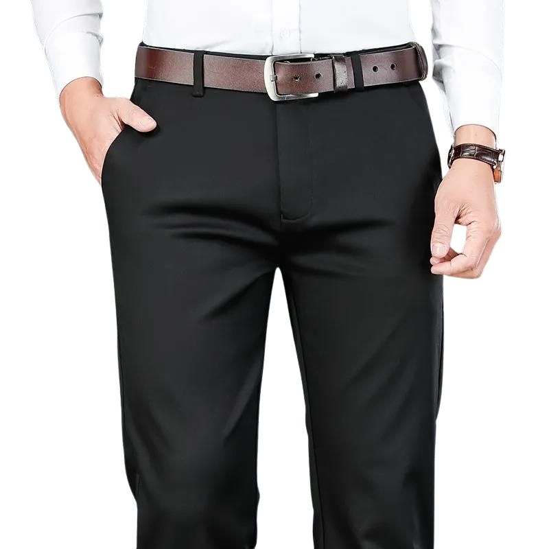 pantalon homme casual chic, pantalon homme habillé, pantalon homme confortable, pantalon homme léger, pantalon homme coton polyester