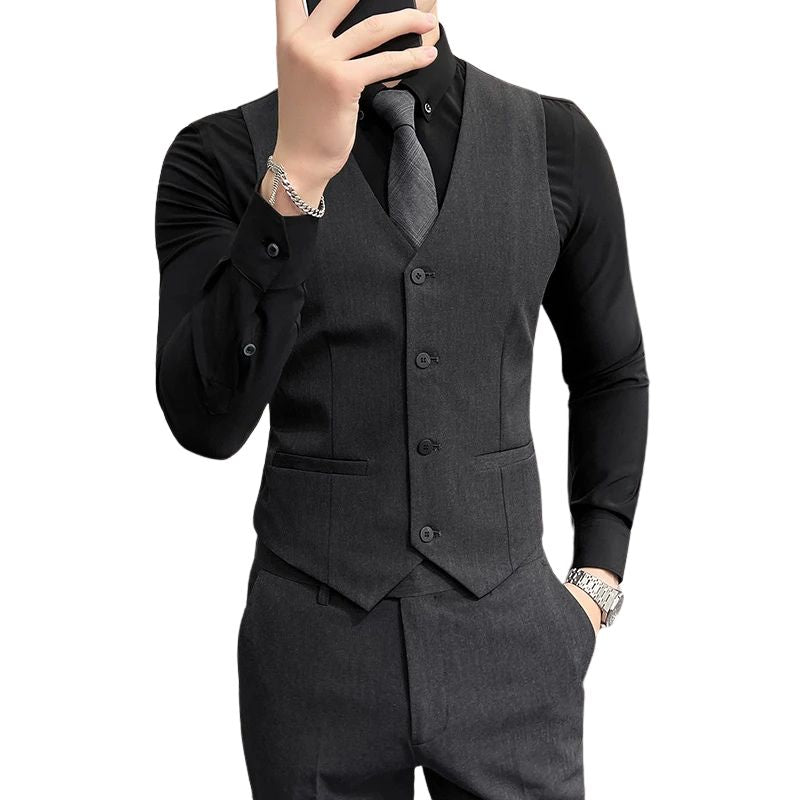 gilet homme uni, gilet homme slim, gilet homme formel, gilet homme élégant, veste sans manches homme