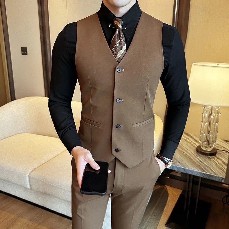 gilet homme uni, gilet homme slim, gilet homme formel, gilet homme élégant, veste sans manches homme