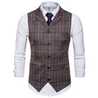 gilet homme carreaux, gilet homme élégant, gilet homme casual chic, veste sans manches homme, gilet homme coton