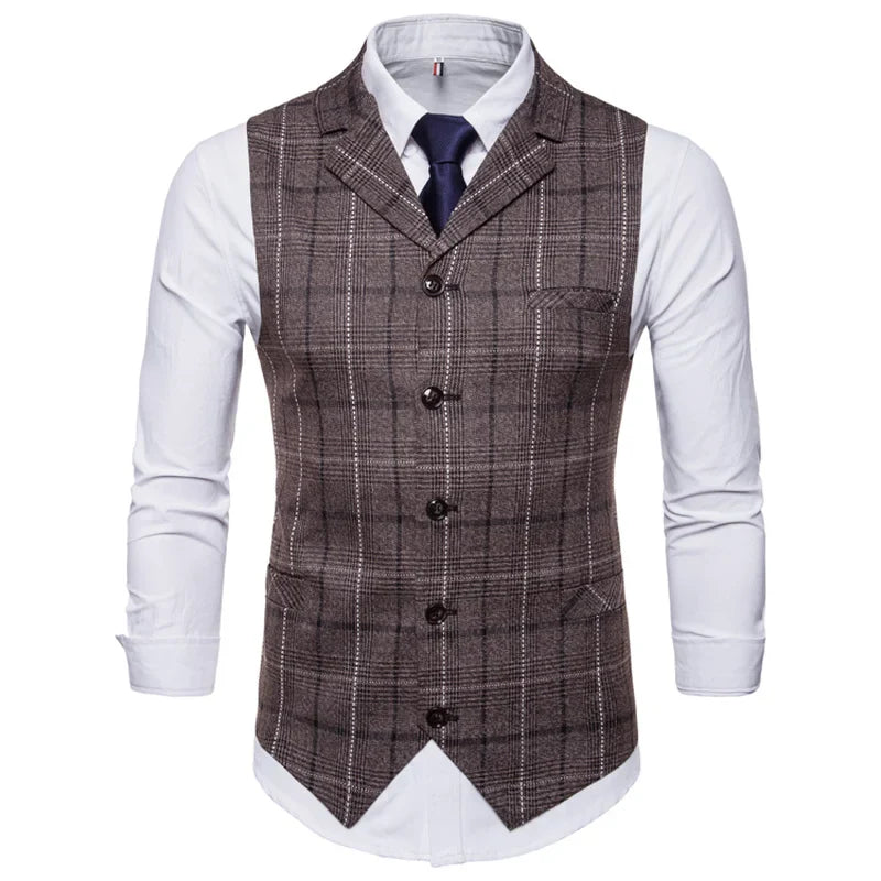 gilet homme carreaux, gilet homme élégant, gilet homme casual chic, veste sans manches homme, gilet homme coton