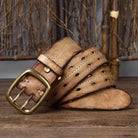 ceinture homme vintage, ceinture en cuir artisanale, ceinture fait main, accessoire homme élégant, ceinture en cuir véritable