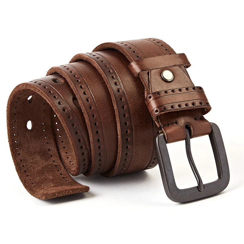 ceinture homme vintage, ceinture cuir véritable, accessoire homme élégant, ceinture polyvalente, ceinture robuste