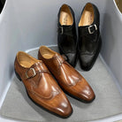 chaussure homme italienne, chaussure en cuir homme, chaussure de ville luxe, chaussure à boucle homme, chaussure formelle élégante