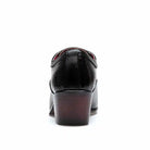 chaussure homme talon bloc, chaussure homme détail croco, chaussure de ville originale, chaussure homme élégante noire, chaussure homme soirée







