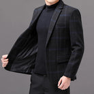 veste homme carreaux, veste homme élégante, veste homme décontractée chic, veste homme coton polyester, blazer homme à motifs







