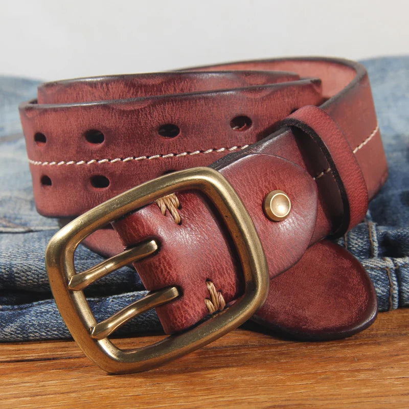ceinture homme vintage, ceinture en cuir artisanale, ceinture fait main, accessoire homme élégant, ceinture en cuir véritable