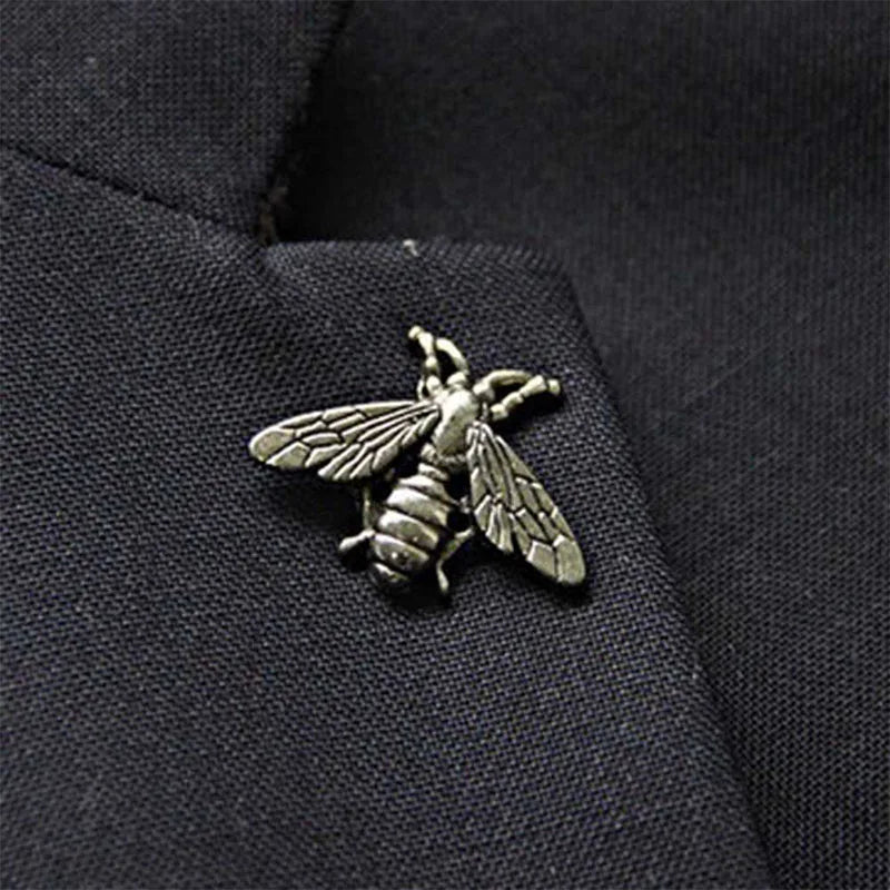broche homme abeille, broche costume élégante, accessoire homme, broche originale, bijou homme unique
