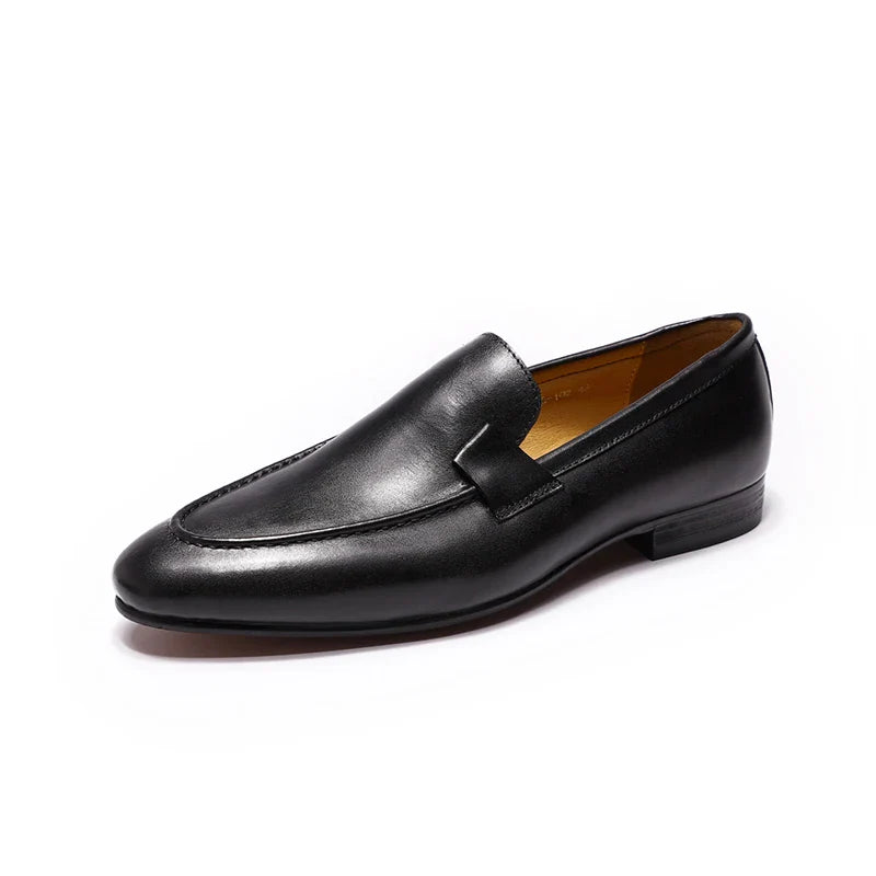mocassin homme cuir, mocassin minimaliste, mocassin en cuir véritable, mocassin confortable, mocassin casual chic