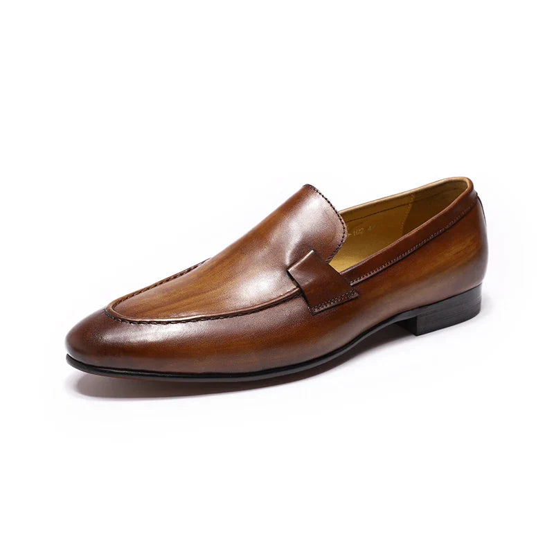 mocassin homme cuir, mocassin minimaliste, mocassin en cuir véritable, mocassin confortable, mocassin casual chic