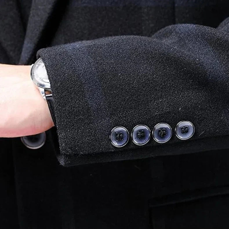 veste homme carreaux, veste homme élégante, veste homme décontractée chic, veste homme coton polyester, blazer homme à motifs







