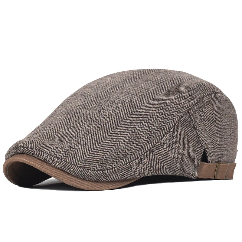 béret homme casual, béret en laine et polyester, accessoire homme élégant, béret hiver homme, béret ajustable