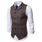 gilet homme carreaux, gilet homme élégant, gilet homme casual chic, veste sans manches homme, gilet homme coton