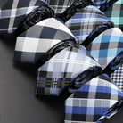 cravate à carreaux, cravate en polyester, accessoire homme élégant, cravate pour occasions spéciales, cravate polyvalente