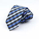 cravate à carreaux, cravate en polyester, accessoire homme élégant, cravate pour occasions spéciales, cravate polyvalente