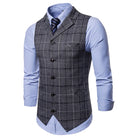 gilet homme carreaux, gilet homme élégant, gilet homme casual chic, veste sans manches homme, gilet homme coton
