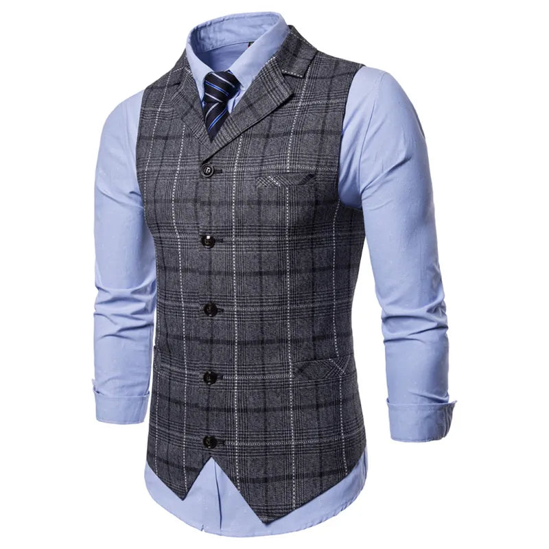 gilet homme carreaux, gilet homme élégant, gilet homme casual chic, veste sans manches homme, gilet homme coton