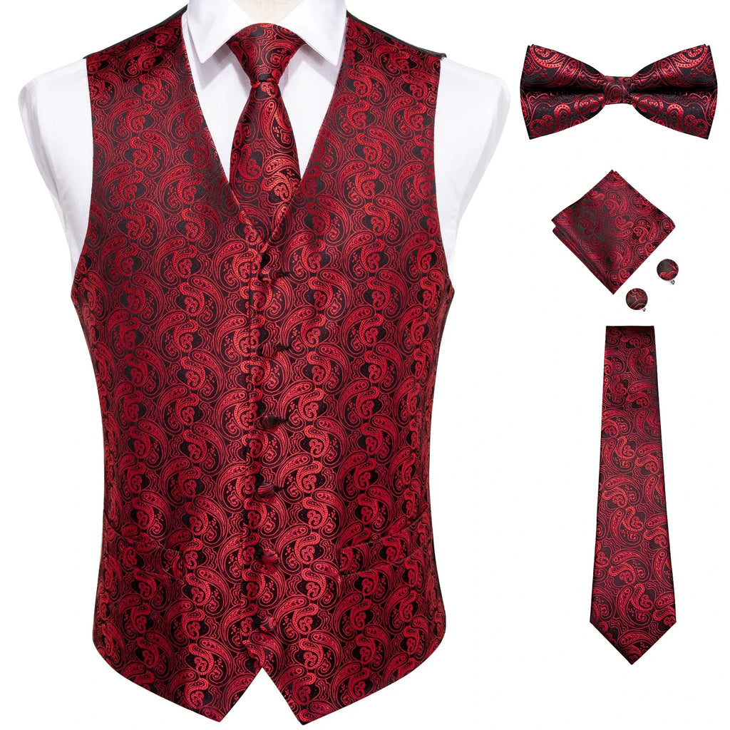 ensemble gilet homme, gilet homme imprimé, gilet costume floral, gilet homme soie, tenue formelle homme