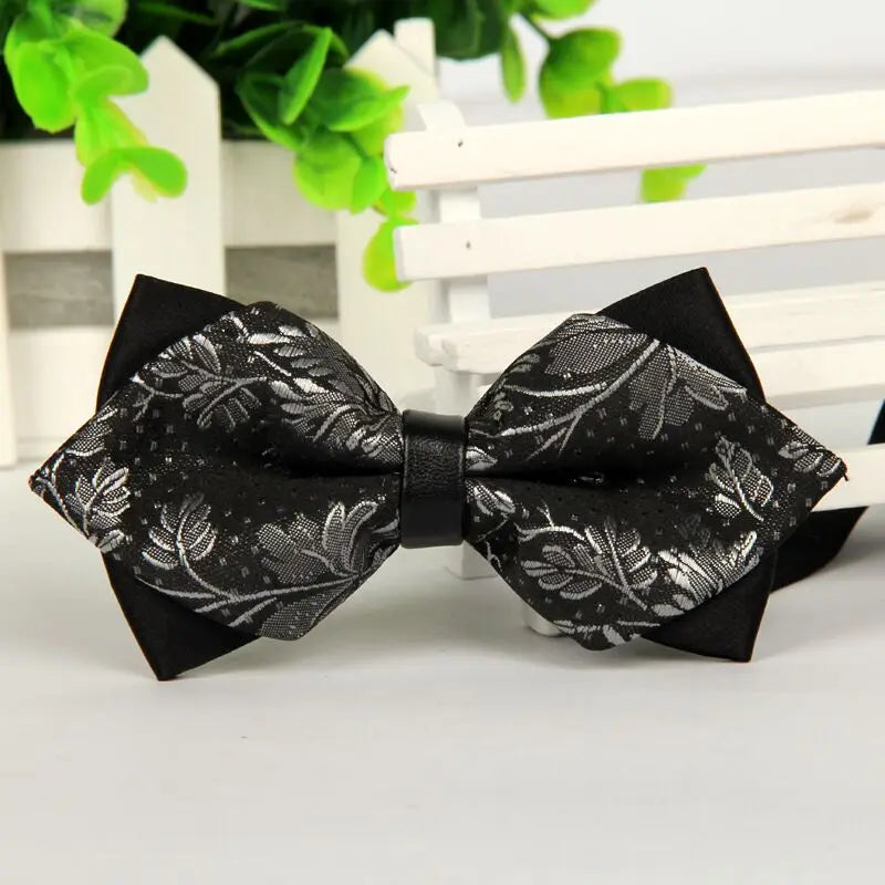 nœud papillon imprimé, accessoire homme moderne, nœud papillon élégant, nœud papillon en polyester, nœud papillon unique