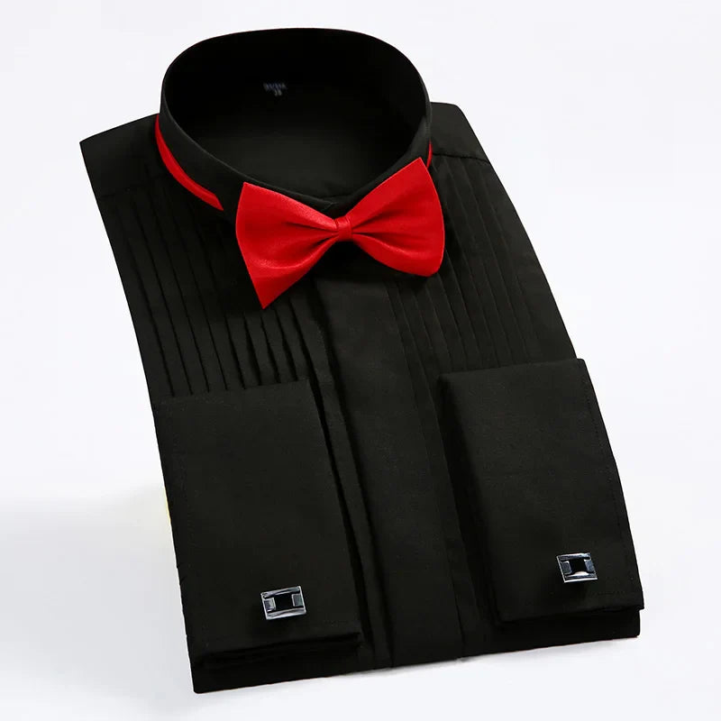 Chemise Élégante Homme, Chemise Smoking Homme, Chemise pour Smoking Homme, Chemise de Smoking Homme, Chemise Blanche de Cérémonie, Chemise