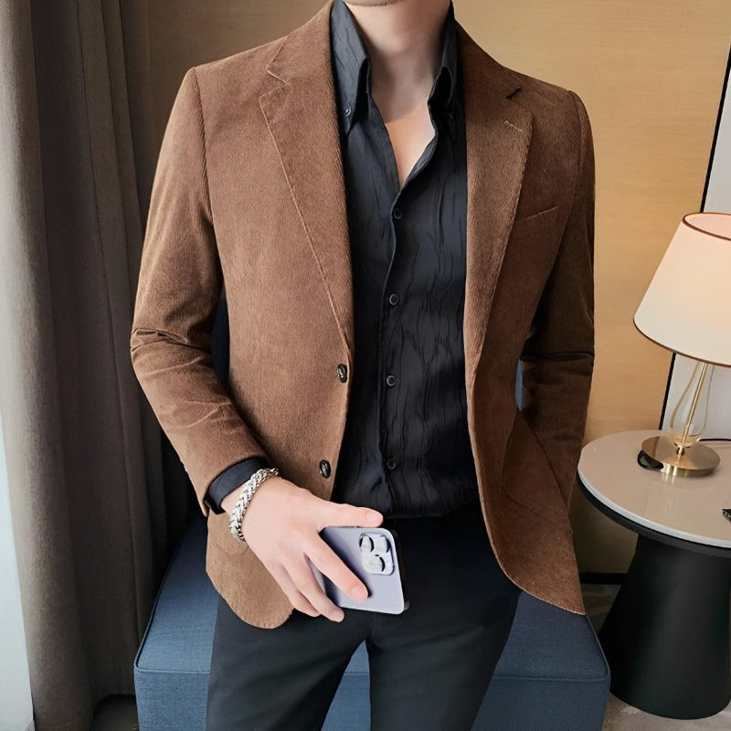 veste homme effet daim, veste homme slim fit, veste homme élégante, blazer homme, veste homme casual chic


